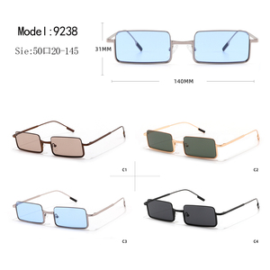 Gafas de Sol Rectangulares Unisex con Marco Metálico Completo, Protección UV400 para Adultos - Product Image 3