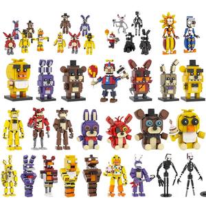 Bloques de Construcción MOC de Anime FNAF: Marionette, Nightmarionne, Springtrap, Golden Freddy, Fazbear, Chica, Foxy, Bonnie, Juguetes para Niños - Product Image 3