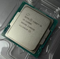 Pour processeur de bureau Intel Core I9-11900K d'occasion, 8 cœurs, 16 threads, LGA1200, jusqu'à 5,3 GHz