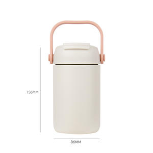 Gourde isotherme double paroi grande capacité avec poignée, bouteille d'eau portable pour enfants et adolescents, cadeau de rentrée scolaire - Product Image 3
