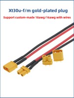 Conector KMD XT30U-F/M 10A de Baja Corriente, Macho-Hembra, con Cables para Aplicaciones de Baterías de Litio