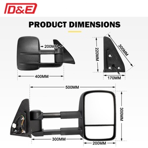 Paire de rétroviseurs extensibles ABS pour Toyota Prado 120 Series Wagon 2003-2009 - Product Image 5