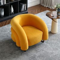 Fauteuil moderne nordique de luxe, fauteuil en velours, fauteuil décoratif, fauteuil de salon