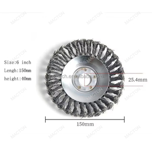 Cepillo de Alambre de Acero de Alta Calidad - <span class=keywords><strong>Disco</strong></span> para Eliminar Óxido para Pulir y Desbastar Superficies Metálicas - Product Image 2
