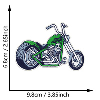 Patchs brodés thermocollants style motard vintage pour moto
