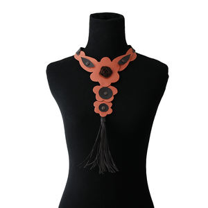 Tendance africaine bohême Tussle collier personnalisé Faux cuir chrétien charme chaîne à maillons pour les mariages et les cadeaux - Product Image 5
