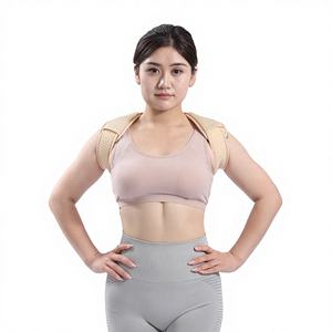 Correcteur de posture respirant réglable certifié CE pour homme et femme avec sangle de soutien dorsal pour soulager les douleurs du haut du dos - Product Image 1