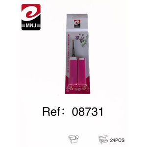 MNJ Eyebrow Tweezers Pink Precision Slant Tip For Makeup Grooming 24Pcs Pack - Product Image 3