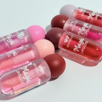 WARDA BEAUTY Gloss à lèvres magique en forme de capsule mignonne, hydratant et brillant, 6 couleurs, boîte de présentation de 36 pièces