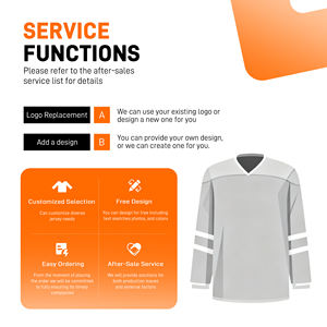 <strong>Custom</strong> Made Hockey <strong>Jersey</strong> 100% Polyester Sublimation Printed Anti-Bacterial Eco-Friendly Quick Dry Breathable Team OEM Service - Product Image 4