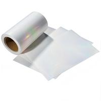 Fournisseur de matériaux : Rouleau d'autocollants en vinyle auto-adhésif transparent holographique à motif cœur, avec lamination holographique