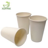 Gobelets jetables en papier kraft à paroi simple personnalisables de 4/5/6,5/7/8/10/12/16/22 oz pour café et jus avec couvercle