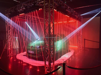 Lumière 6 tête yeux DMX RGB pleine couleur tête mobile barre de lumière Laser Dj Disco discothèque scène