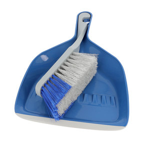 Recogedor de Polvo con Mango de Plástico y Cepillo Giratorio, Herramientas de Limpieza para el Hogar - Product Image 1