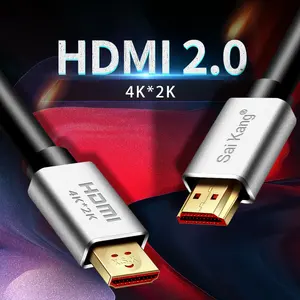 Stokta HDMI 2.0 4K * 2K toptan erkek erkek altın kaplama yüksek hızlı HDMI Cable1M 1.5M 2M 3m 5M 10M 15M 20M HDMI