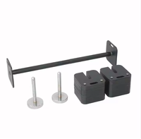 Ensemble d'haltères réglables 3 en 1 Haltères à poids libre Haltères Kettlebell Acier Ensemble d'haltères carrés réglables