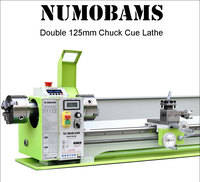 Tour à métaux Numobams NU210LSE, portée de 210 mm, entre-entre-bascules de 1000 mm, 1100 W, semi-CNC sans balais pour le tournage des métaux