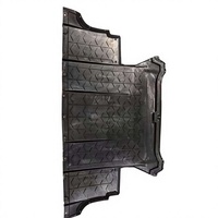 Lintech Pelindung Bawah Motor Belakang Insulasi Panas Anti-Benturan Batu Panel Pelindung Sasis Ringan 1072635-00-B untuk Tesla Model X