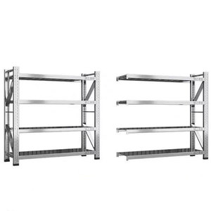 Heavy-<strong>Duty</strong> 304 Stainless Steel Shop Rack <strong>Storage</strong> Shelve with Commercial Industrial Adjustable Legs Thickened Supermarket <strong>Shelf</strong> - Product Image 4
