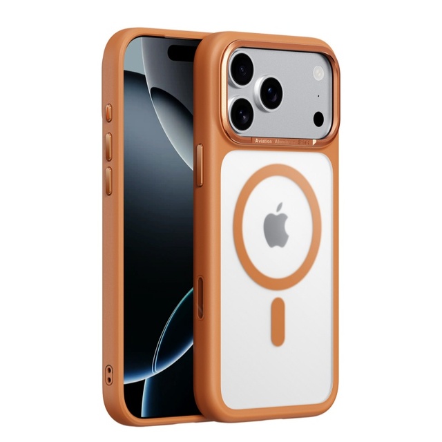 For iPhone 17 Pro Max Matte Magnetic Phone Case for iPhone 17Air 16 Hardware Independent AI Button Phone Protective Cover