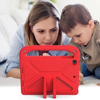 Casing Penutup Pelindung Tablet Anak-anak untuk Ipad Mini 1 2 3 4 5 Casing Tablet EVA Lembut Penutup Kasar Sandaran Lipat Pegangan Tahan Guncangan
