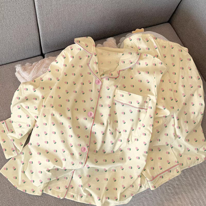 ชุดนอนแขนยาวผู้หญิงและเด็กผู้หญิงแบบขายส่ง น่ารักสไตล์เกาหลี สำหรับใส่สบายๆ ที่บ้านและใส่ในช่วงกลางวัน - Product Image 3