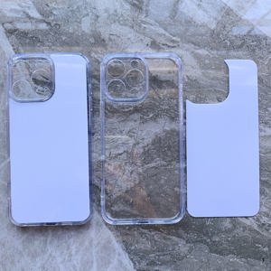 Coques de téléphone transparentes et résistantes, métal, sublimation pour <span class=keywords><strong>iPhone</strong></span> 16 Pro Max, transfert thermique - Product Image 3