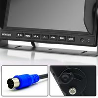 Greenyi — Moniteur LCD de 7 pouces pour remorque camion, longue surveillance de voiture, Moniteur de sécurité vidéo 1080P AHD, à affichage arrière, DC 24V