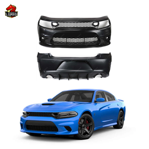 Kit de carrosserie style Hell Cat en matière plastique pour <span class=keywords><strong>Dodge</strong></span> <span class=keywords><strong>Charger</strong></span> facelift SRT style calandre pare-chocs avant lèvre avant 2015-20523 - Product Image 1