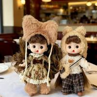 Poupée Mannequin Unisexe de 14 cm et Ensemble de Vêtements Miniatures DIY avec Vêtements en Plastique et Cheveux Personnalisables pour Enfants