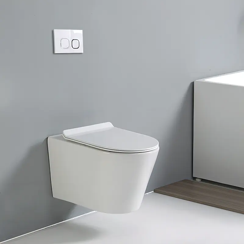 Nuovo Design a buon mercato in ceramica stile giapponese P-Trap sgrossatura WC appeso a muro WC per il bagno