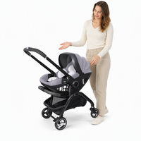 Système de voyage pliable 3 en 1 Kidilo en alliage d'aluminium avec siège auto pour bébé et poussette pour la maison