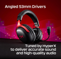 Headset Gaming Nirkabel HyperX Cloud III Dengan Baterai 120 Jam, Driver 53mm, Kenyamanan Busa Memori, dan Mikrofon Jernih untuk Gaming PC