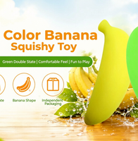 Jouet anti-stress créatif en forme de banane rebondissante à presser, changeant de couleur, pour enfants, décompression - Vente en gros