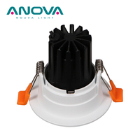 Support de fixation pour module LED GU10 MR16 GU5.3 en alliage d'aluminium blanc texturé anti-éblouissement avec garantie de 5 ans