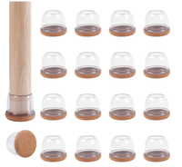 Couvre-pieds de chaise en silicone, fond en feutre, protection de pieds de meubles en silicone souple, coussinets antidérapants, protection de sol pour pieds de table