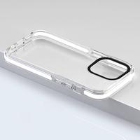 Étui de téléphone transparent anti-traces de doigts avec chargement magnétique sans fil en TPU+PC, objectif détachable pour 17/16/15/14/13, étui personnalisé