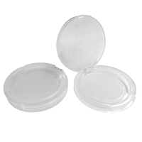 Boîtier compact transparent pour poudre, étui à poudre coussin d'air, étui compact pour fond de teint, contenant vide pour poudre
