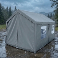 Abri de voiture multi-usages imperméable, tente de protection portable avec structure en acier pour le stationnement des voitures, le stockage et le camping
