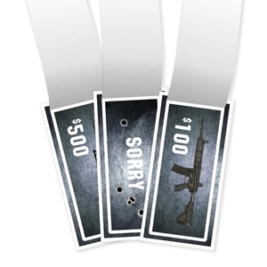 New Style Free Design Tear Off Cards Coated Paper Cmyk Digital Printing Custom Pull Tabs - Product Image 1