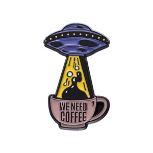 YANYE mignon dessin animé émail café série broche Collection ensemble métal Badge broches vêtements accessoires - Product Image 6