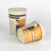 Vente directe d'usine de haute qualité recyclable bol en papier de soupe kraft brun de qualité alimentaire avec couvercle en papier