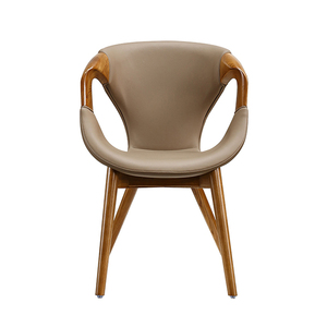 Sillones Reclinables Modernos de Estilo Retro para Sala de Estar, Sillas de Descanso para Cafetería, Madera de Nogal, para Dormitorio, Comedor, Hotel, Bistro - Product Image 2