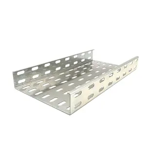 High Quality Hot-Dip Galvanized Perforated Cable Tray Stainless Steel Durable Heat Dissipation Cable Tray