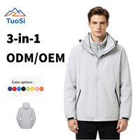 Veste longue d'hiver imperméable, coupe-vent, respirante, écologique, grande taille, fermeture éclair, col montant fin, unisexe