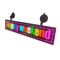 24*192 Pixs 99cm 5V Car LED Sign Board WIFI Panel de visualización programable para Centro Comercial Bus Stop Window Messages SDK