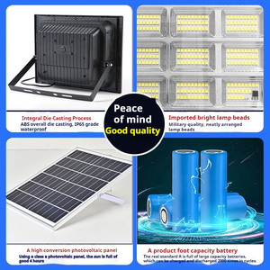 <span class=keywords><strong>100W</strong></span> <span class=keywords><strong>Led</strong></span> Solar Bewegingssensor Schijnwerper Nieuw Ontwerp Ip67 Waterdicht Abs Tuinlamp Draagbare Outdoor - Product Image 3