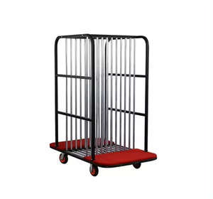 รถเข็นเก้าอี้ซ้อนโลหะแบบทันสมัยสำหรับโรงแรมในโบสถ์ - Product Image 2