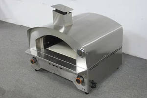 Gril portatif de barbecue de style d'OVNI d'acier inoxydable four pliant de <span class=keywords><strong>pizza</strong></span> de gaz 16 pouces <span class=keywords><strong>plus</strong></span> de taille fourneau gril argentin de BBQ 636-17 - Product Image 5