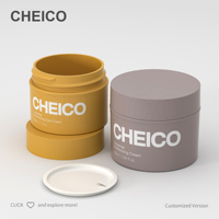 Pot en plastique PP rond blanc mat non traité pour crème pour le visage, masque capillaire, gommage corporel, emballage cosmétique OEM